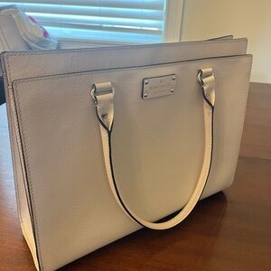 Kate Spade Light Gray Tote Bag